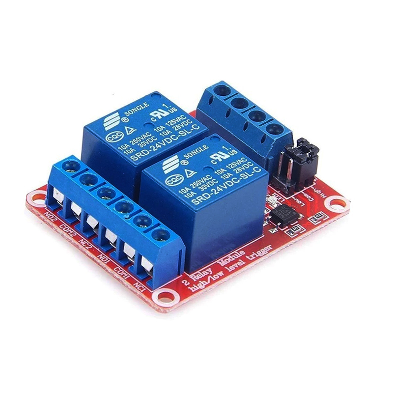2 Channel 24V High and Low Level Trigger Relay Module-image-21