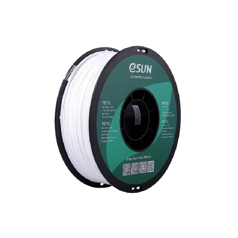 esun petg+ white - 2.85mm 3d printing filament spool
