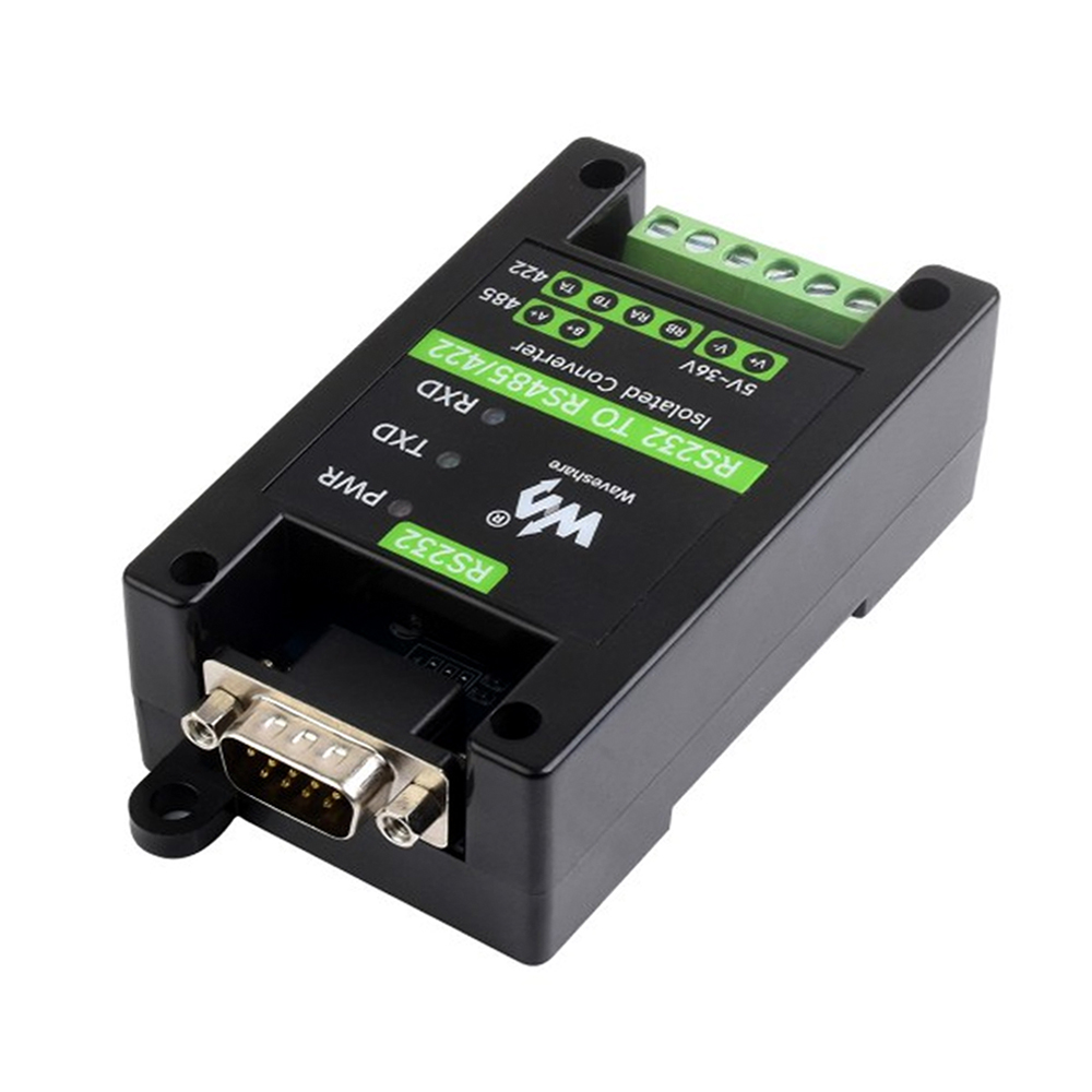 Waveshare RS232 To RS485/422 Active Digital isolated Converter, Onboard Original SP3232EEN and SP485EEN Chips, Options for RS232 DB9 Male port-picture-16