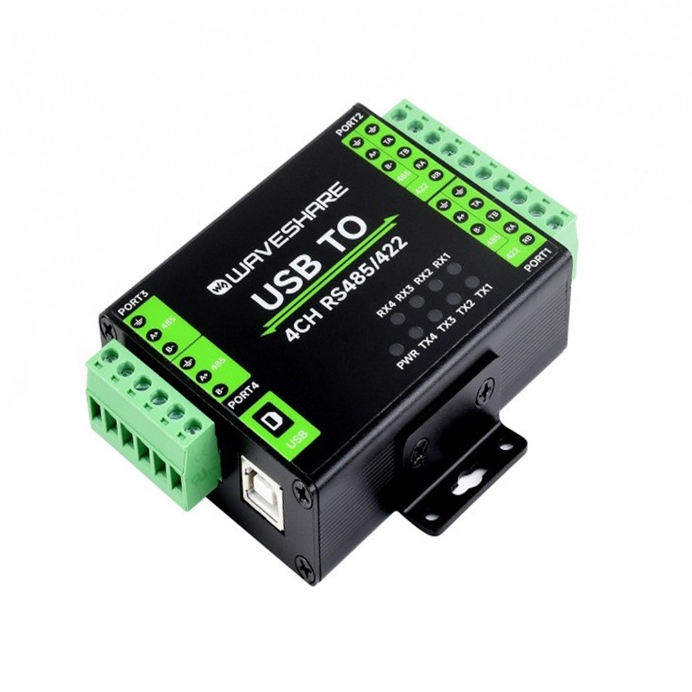 Waveshare Industrial Isolated USB To RS485/422 Converter, Original FT4232HL Chip, Supports USB To 2-Ch RS485 + 2-Ch RS485/422-image-42