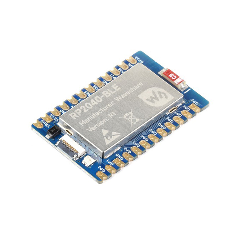 Waveshare RP2040-BLE Development Board, Raspberry Pi Microcontroller Development Board, Based On RP2040, Supports Bluetooth 5.1 Dual Mode USB Type-C adapter board + FPC cable Included-image-10