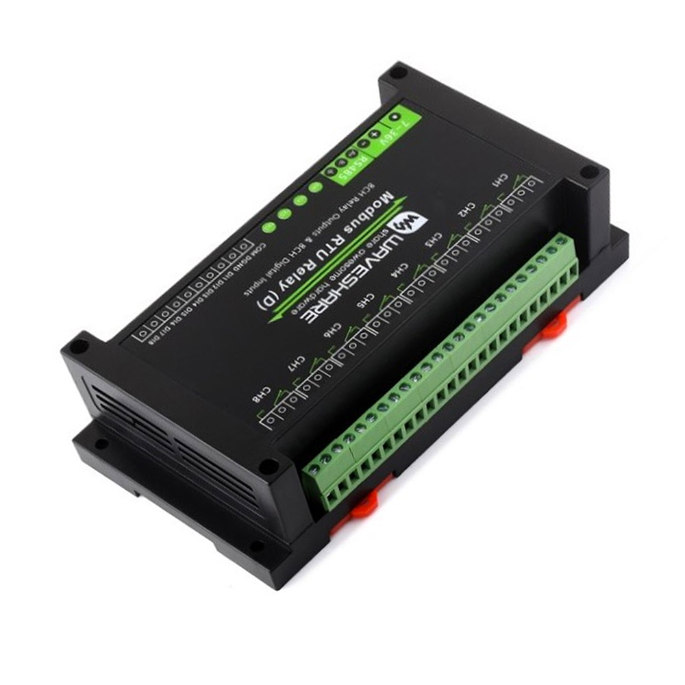 Waveshare Industrial Modbus RTU 8-ch Relay Module (D) With Digital Input and RS485 Interface, Multi Isolation Protection Circuits, 7~36V Power Supply-picture-15