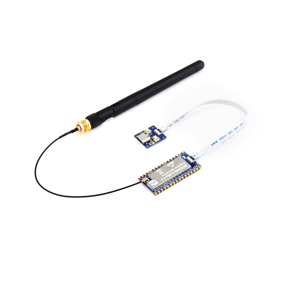 Waveshare RP2040-LoRa-LF Vesion Development Board, Integrates SX1262 RF Chip with USB Type-C adapter board + FPC cable-image-24