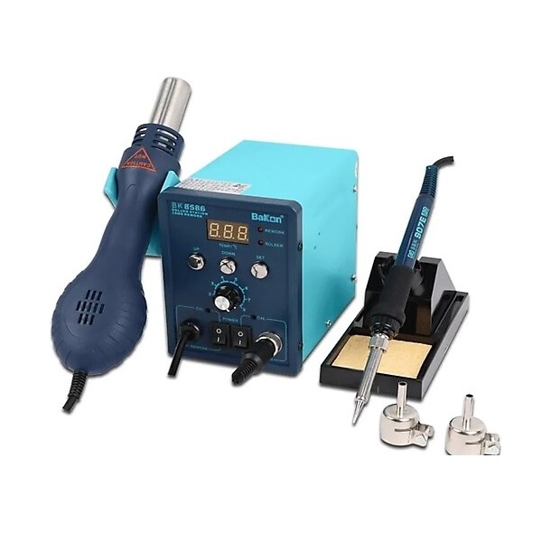 Bakon BK8586 700W Comprehensive Maintenance Hot Air Gun Soldering and Desoldering Iron Rework Station 2 in 1-image-19