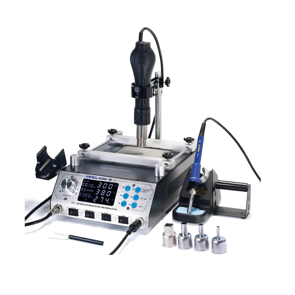 YIHUA-853AAA+ Digital SMD Soldering Desoldering Hot Air Preheat BGA Rework Station-image-27