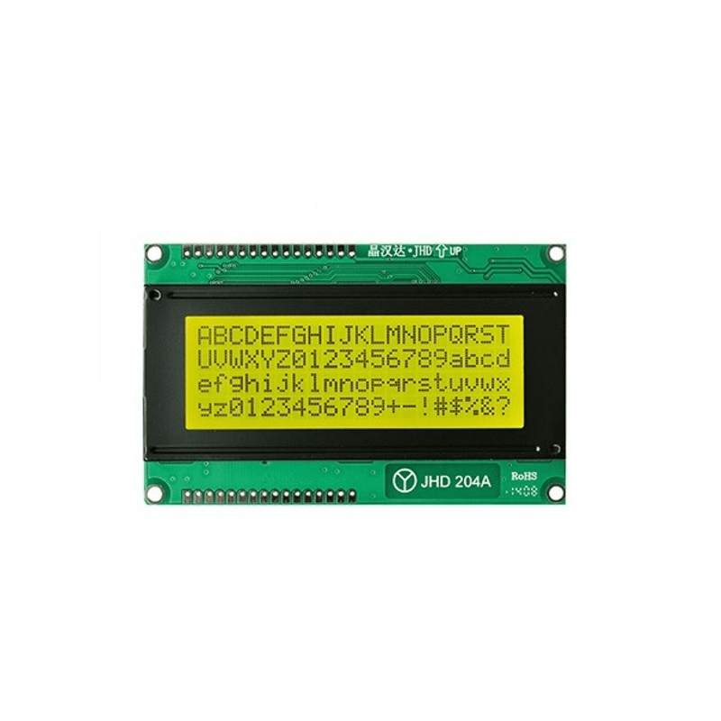 Original JHD629 20x4 character LCD Display with Yellow Green Backlight-image-3