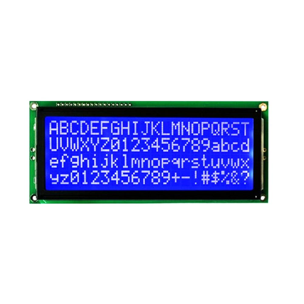 Original JHD762 20x4 character LCD Display with Blue Green Backlight-image-11