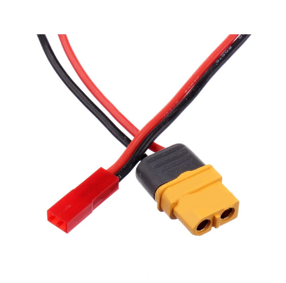 SafeConnect BEC-RCY-JST Male Connector to XT-60 Female Connector Battery Adapter 22AWG Cable-image-4