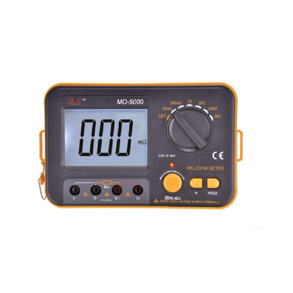 HTC MO-5000 Counts 1999 Digital Milliohm Meter with High measurement range of 0.01mΩ~2kΩ at 6 ranges-picture-26
