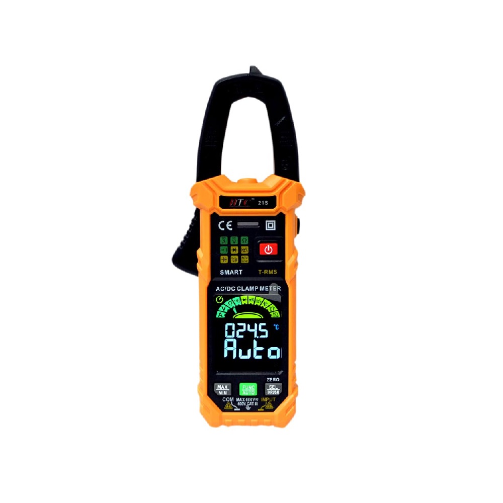 HTC Instrument 21S 600A AC/DC Smart Clamp Meter with Color LCD Display and Bar Graph-image-22