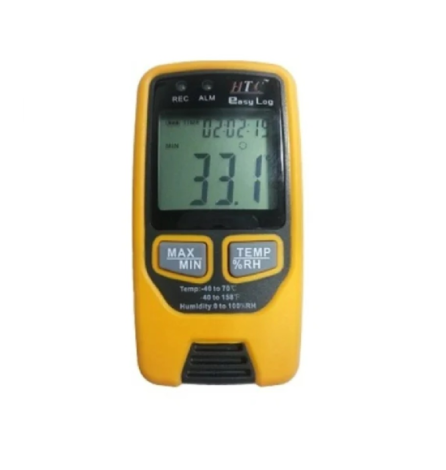 HTC Easylog Humidity and Temperature (Multicolour) Data Logger with Display all status from alarm and record enough through 2 led's-picture-44