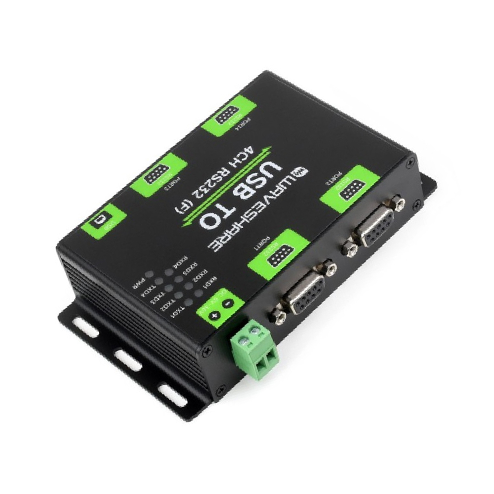 Waveshare Industrial Isolated USB To 4-Ch RS232 Converter, USB To Serial Adapter, Original FT4232HL Chip, Mac / Linux / Android / Windows Multi-OS Compatible RS232 Female Port-picture-39