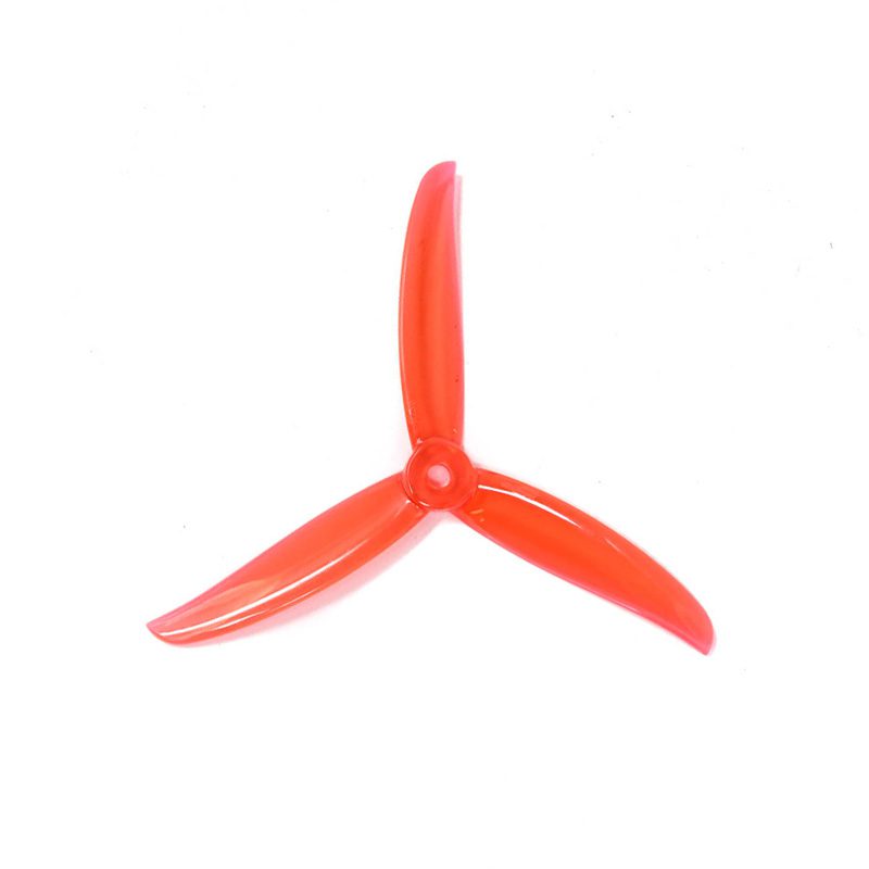 pro-range propellers vanover 5136 pc 3 blade props propellers 2cw+2ccw - clear red