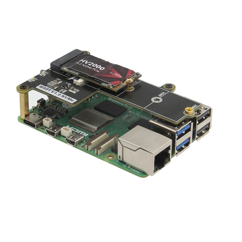 Geekworm M901 PCIe to M.2 Key-M NVMe SSD PIP TOP for Raspberry Pi 5-picture-26