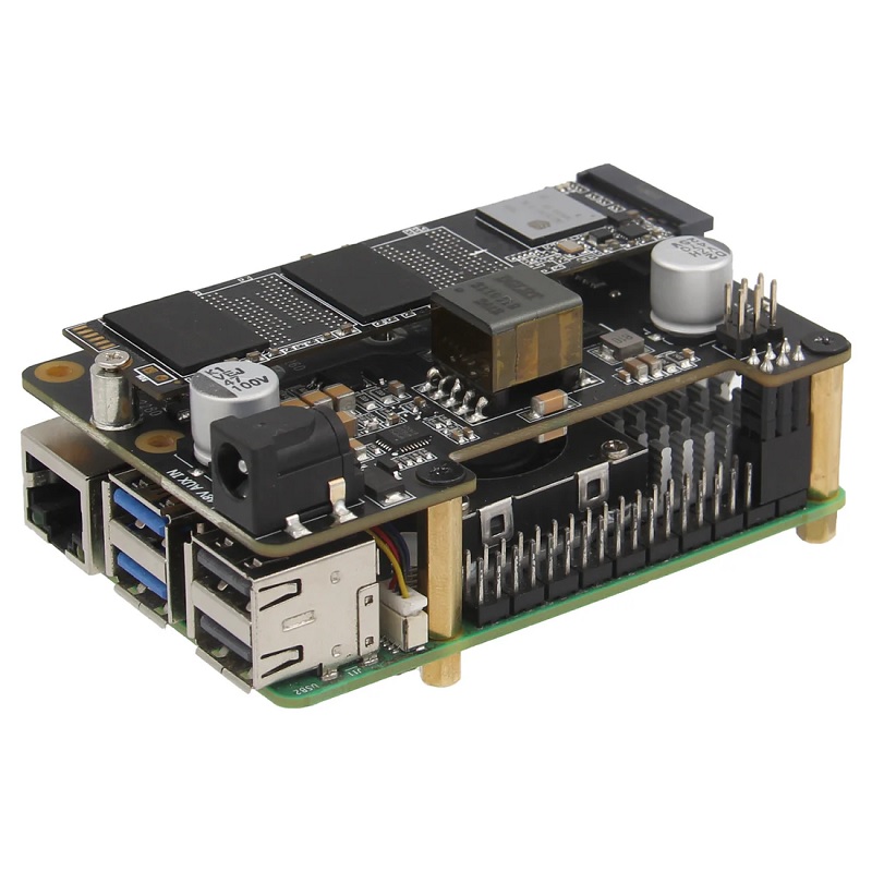 Geekworm X1012 PCIe to NVMe+POE Shield for Raspberry Pi 5-image-46