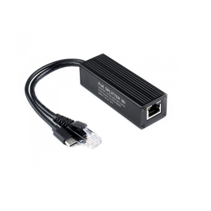 Waveshare Industrial Gigabit PoE Splitter, options for 5V 5A Type-C / DC Power Output Port, Onboard MPS Control Chip, Safer And More Stable-picture-28