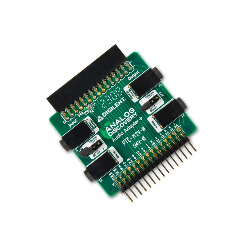 Digilent Analog Discovery Audio Adapter+ (410-418) for Analog Discovery 3 - 3.5mm Stereo/Mono Audio Capture & Analysis Module | WaveForms Compatible-picture-15