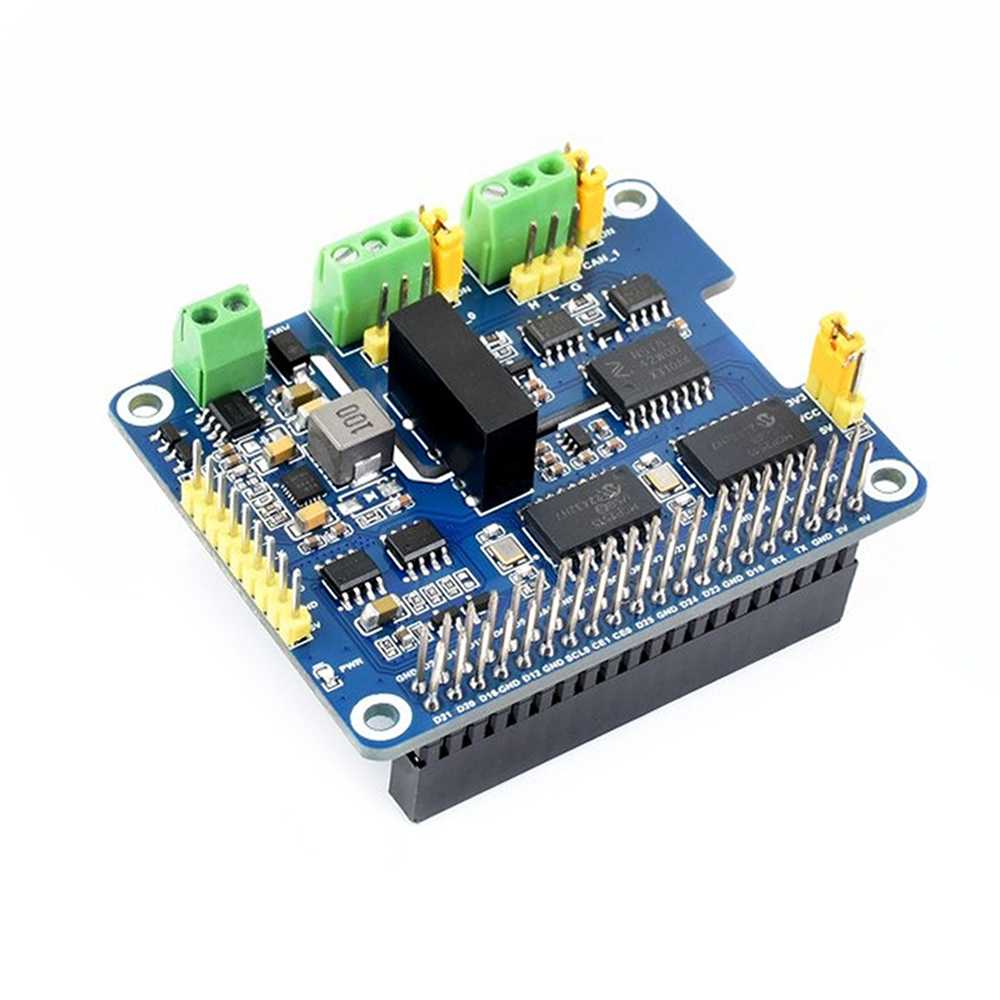 Waveshare 2-Channel Isolated CAN Bus Expansion HAT For Raspberry Pi, Dual Chips Solution, Stackable Design For Expanding Multiple CAN Channels, Raspberry Pi HAT-picture-35