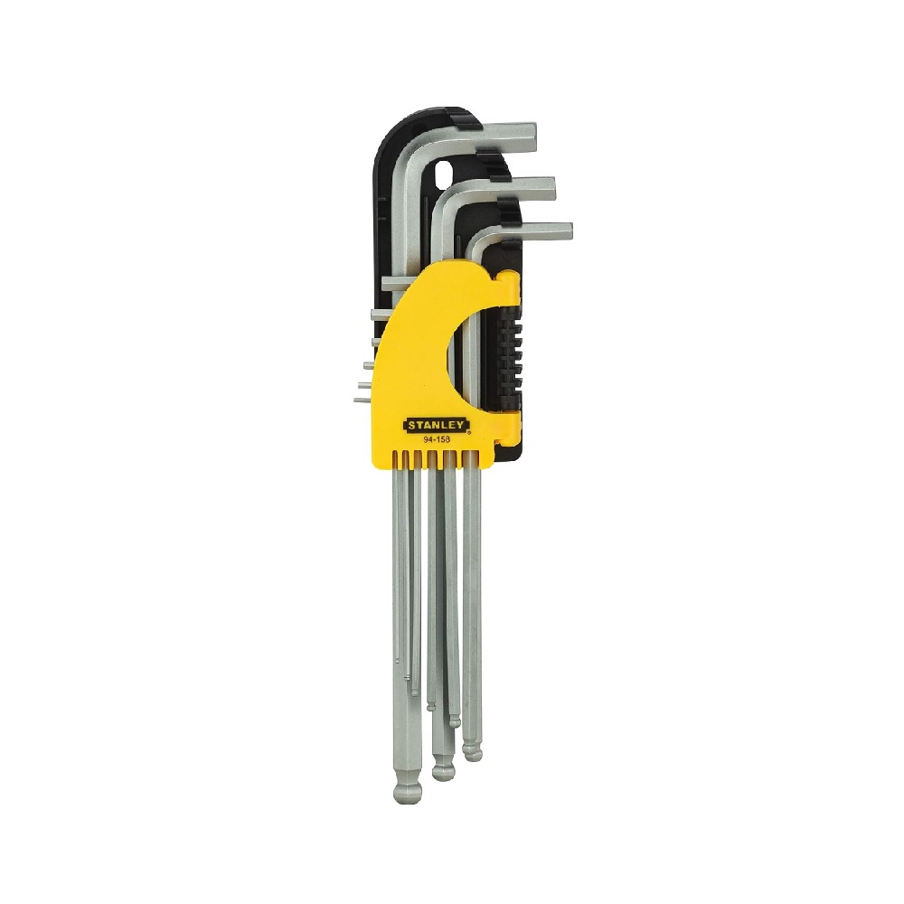 STANLEY 94-158 9 Piece Extra Long Metric Ball End Hex Key Set-image-24