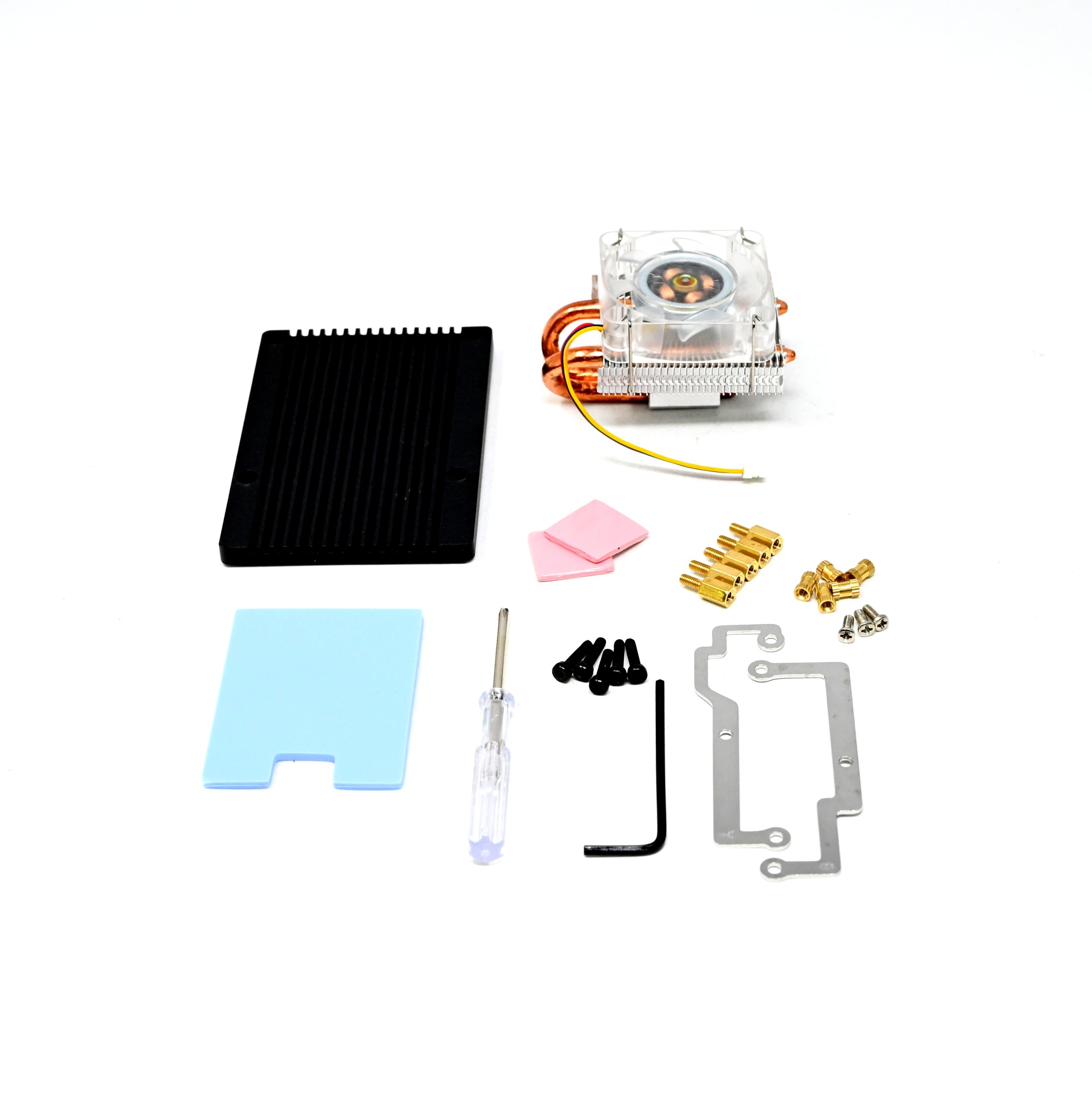 52Pi Low-Profile ICE Tower CPU Cooling Fan Super heat dissipation RGB LED Light for Raspberry Pi 5-image-45