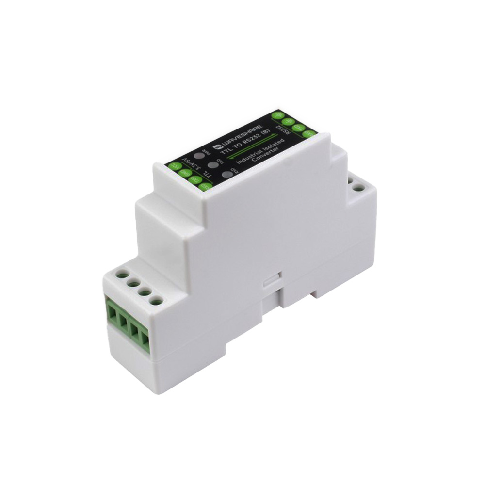 Waveshare Rail-mount TTL To RS232 Galvanic isolated Converter, Full-Duplex Communication, Lightningproof & Anti-Surge, TTL Serial Converter-image-26