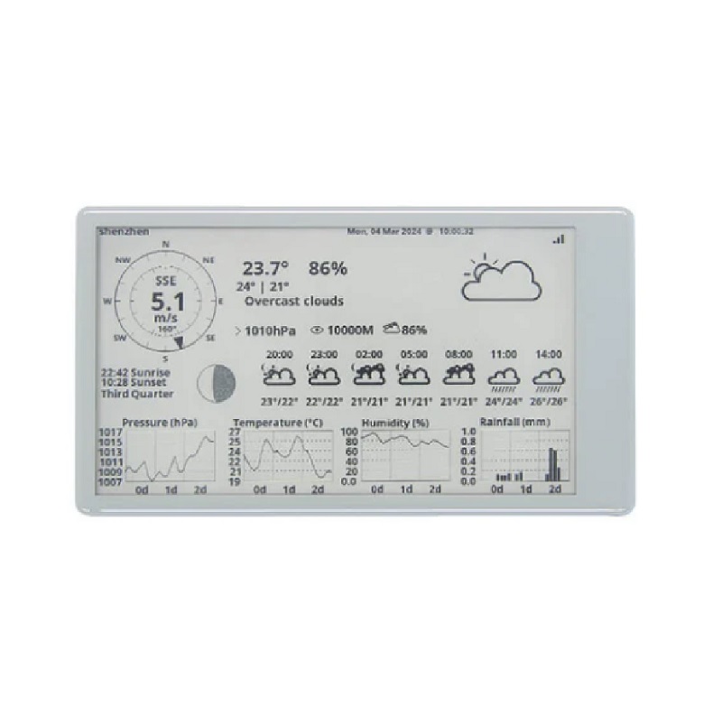 LILYGO® T5 4.7 Inch E-Paper V2.3 ESP32-S3 Development Driver Board TTGO Display Module Support TF Arduino (Female pin Welded Version)-picture-25