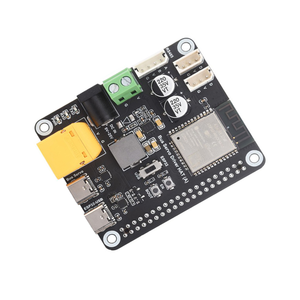 Waveshare Serial Bus Servo Driver HAT, Integrates ESP32 and Servo Control Circuit, Suitable for ST / RSBL Series Serial Bus Servos-image-9