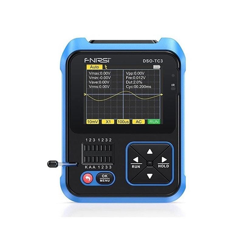 FNIRSI DSO-TC3 Oscilloscope - 3 in 1 Handheld Oscilloscope & DDS Signal Generator & Transistor Tester, 500Khz Bandwidth 10MSa/s Sampling Rate, 6 Types of Waveforms-picture-26