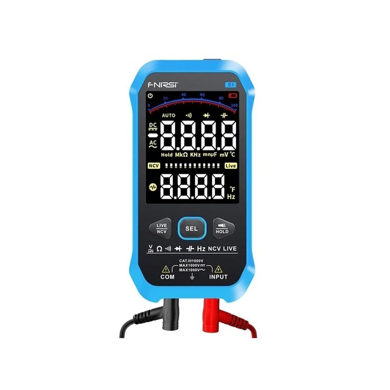 FNIRSI S1 Digital Multimeter AC DC Voltage Resistance Capacitance Diode NCV Hz-image-2
