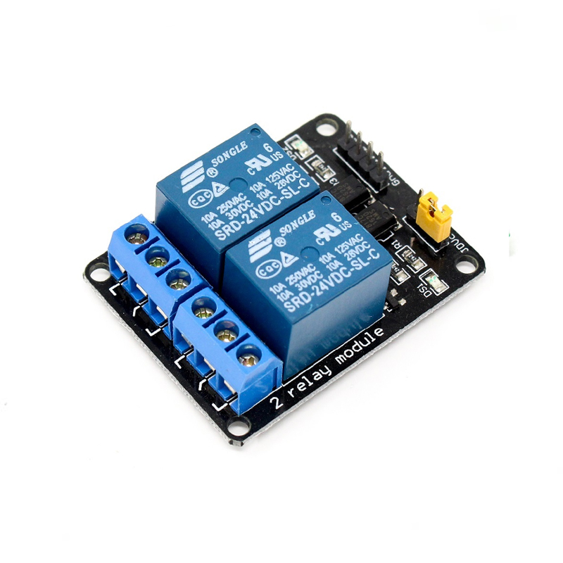 24V Dual Channel Relay Module (with Light Coupling) Diemension : (50 x 39 x 18 mm)-image-47