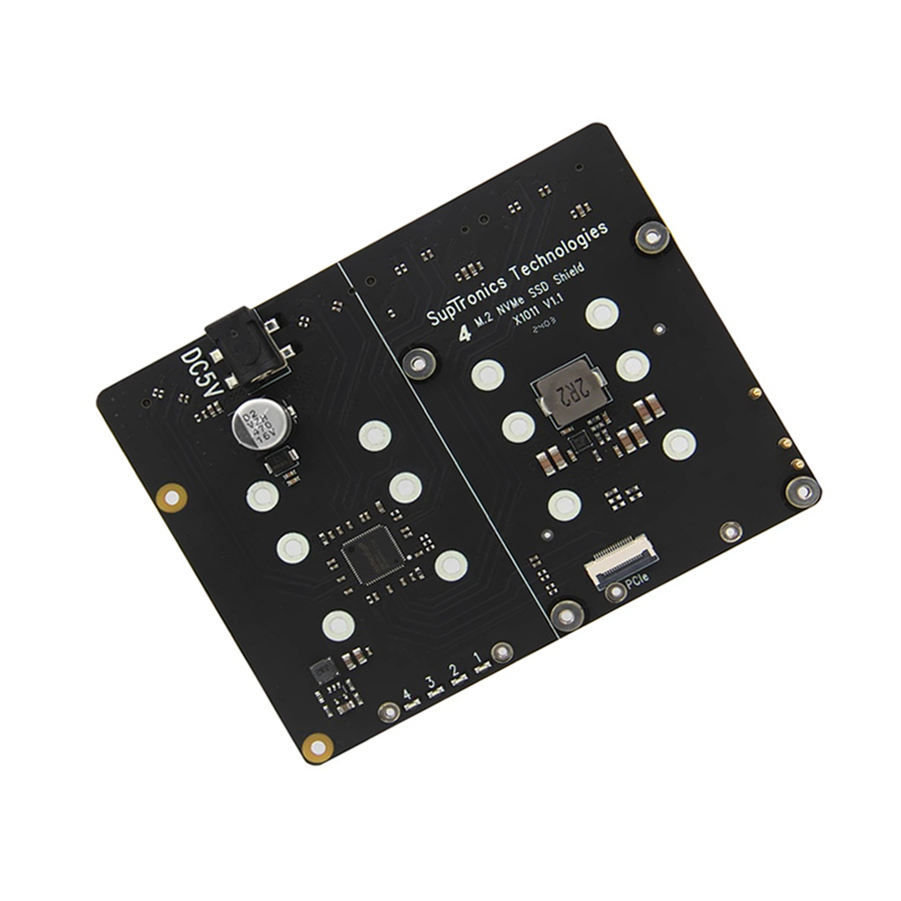 Geekworm X1011 PCIe to Four M.2 NVMe SSD Board for Raspberry Pi 5-image-44