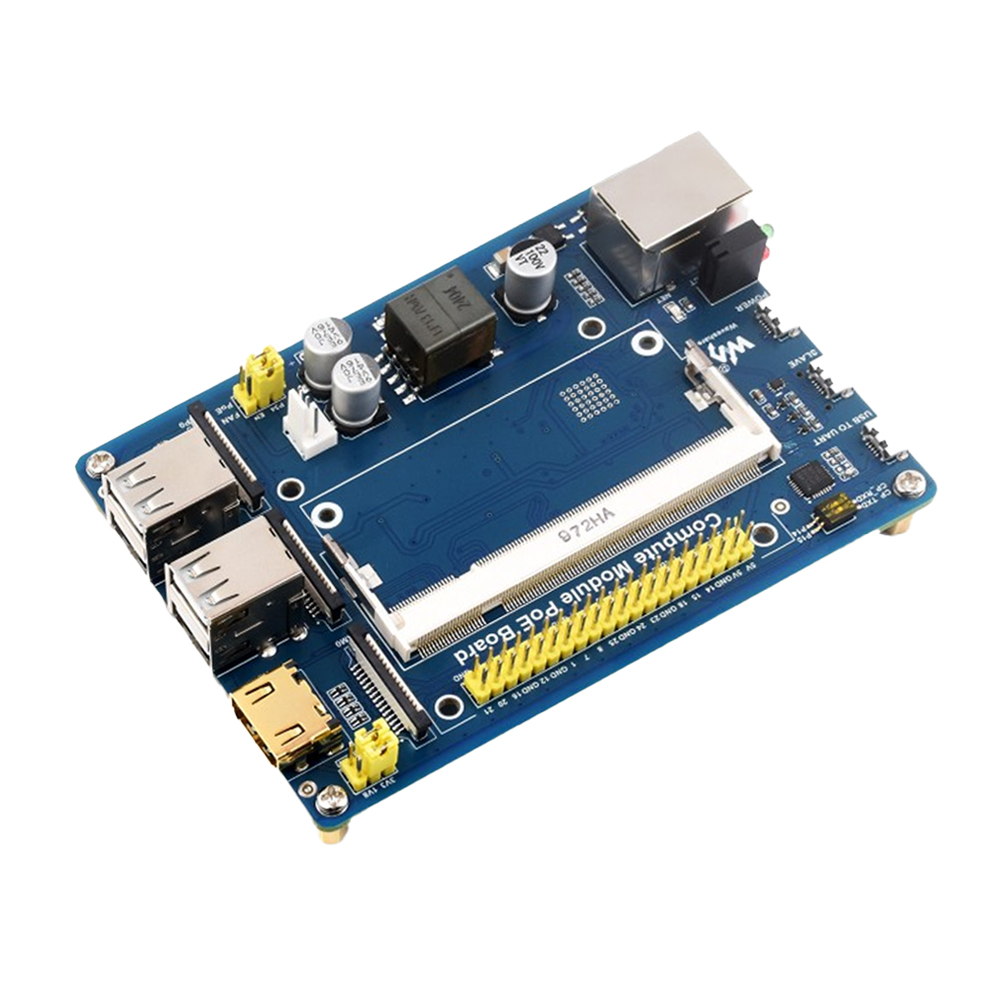 Waveshare Compute Module IO Board with PoE Feature, Composite Breakout Board for Developing with Raspberry Pi CM4S / CM3 / CM3L / CM3+ / CM3+L-image-18
