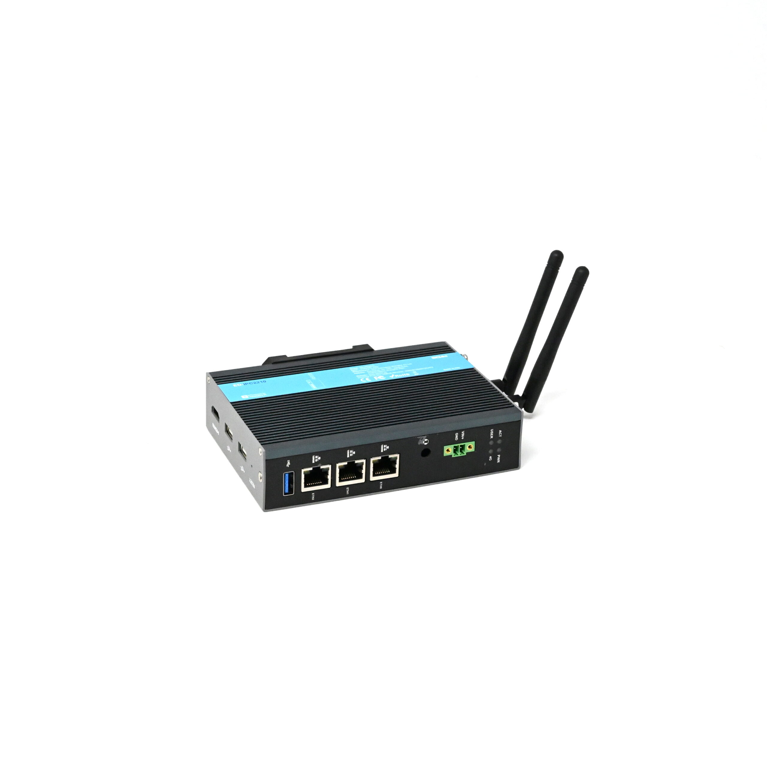 EDATEC ED-IPC2210-12084IN-S Industrial Computer Based on Raspberry Pi CM4 CM4102008, 2GB DDR, 8GB eMMC with Wi-Fi & Bluetooth-picture-34