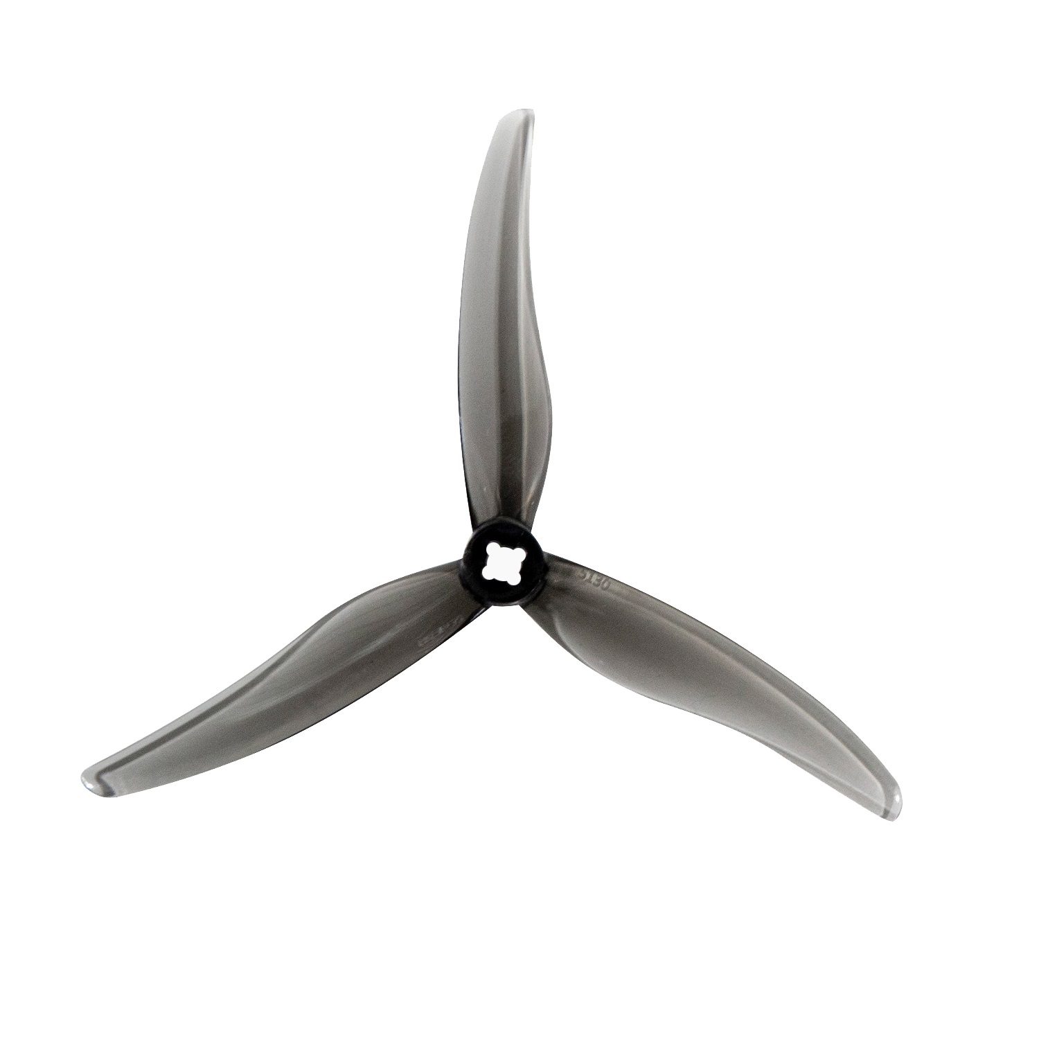 pro-range propellers sl 5130 pc 3 blade 2mm&m5 propellers 2cw+2ccw- clear gray