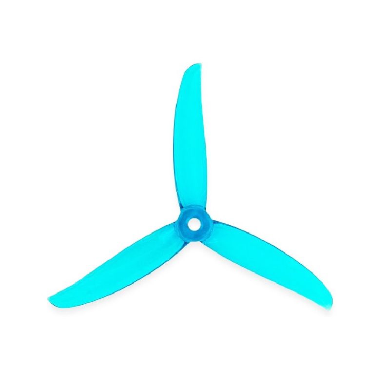 pro-range propellers vanover 5136 pc 3 blade props propellers 2cw+2ccw - clear blue