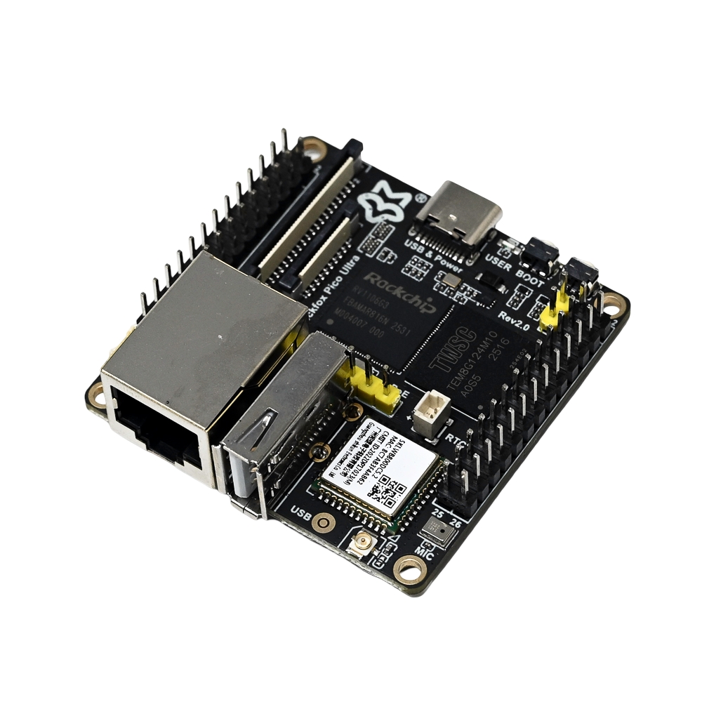 Waveshare Luckfox Pico Ultra RV1106 Linux Micro Development Board, Integrates ARM Cortex-A7/RISC-V MCU/NPU/ISP Processors with Wireless Included PoE Module NOT Included IPS LCD-picture-10