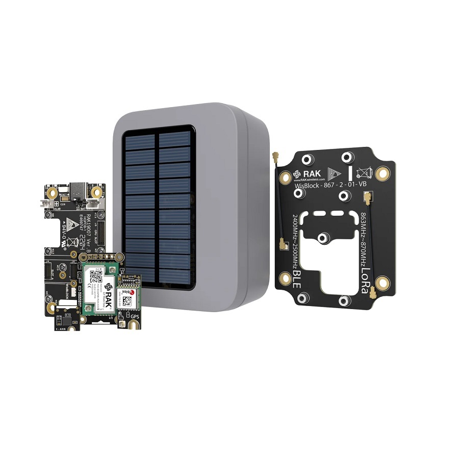 RAKwireless WisBlock Kit 2 LoRa-based GPS Tracker with Solar Panel /Unify Enclosure with Solar-Built in Antenna plate/IN865-picture-17