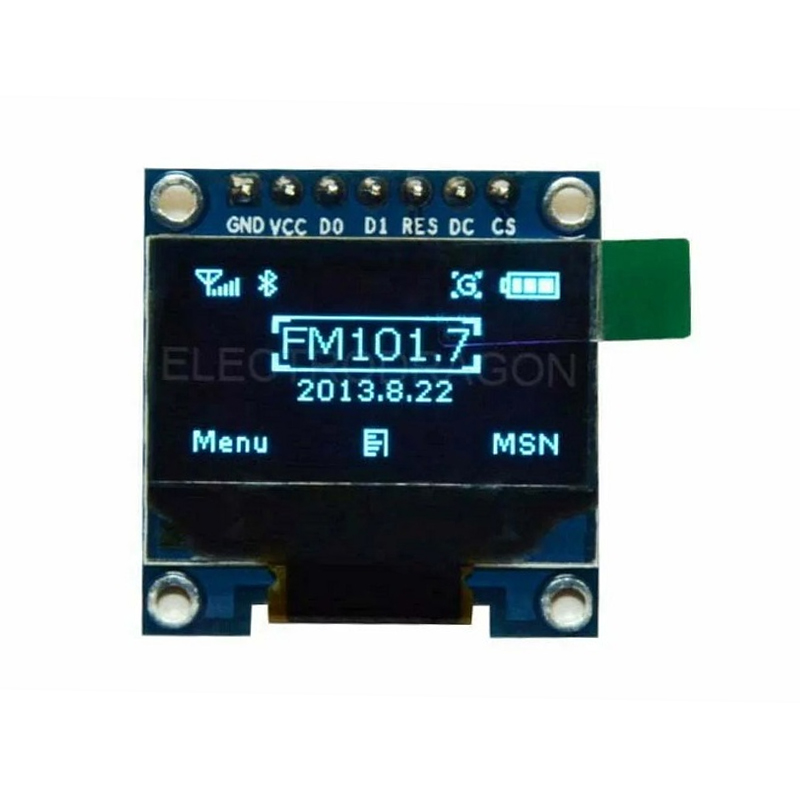 JMD-0.96" OLED Display Module - SPI/I2C - 128x64 - 7 Pin (Blue)-image-31