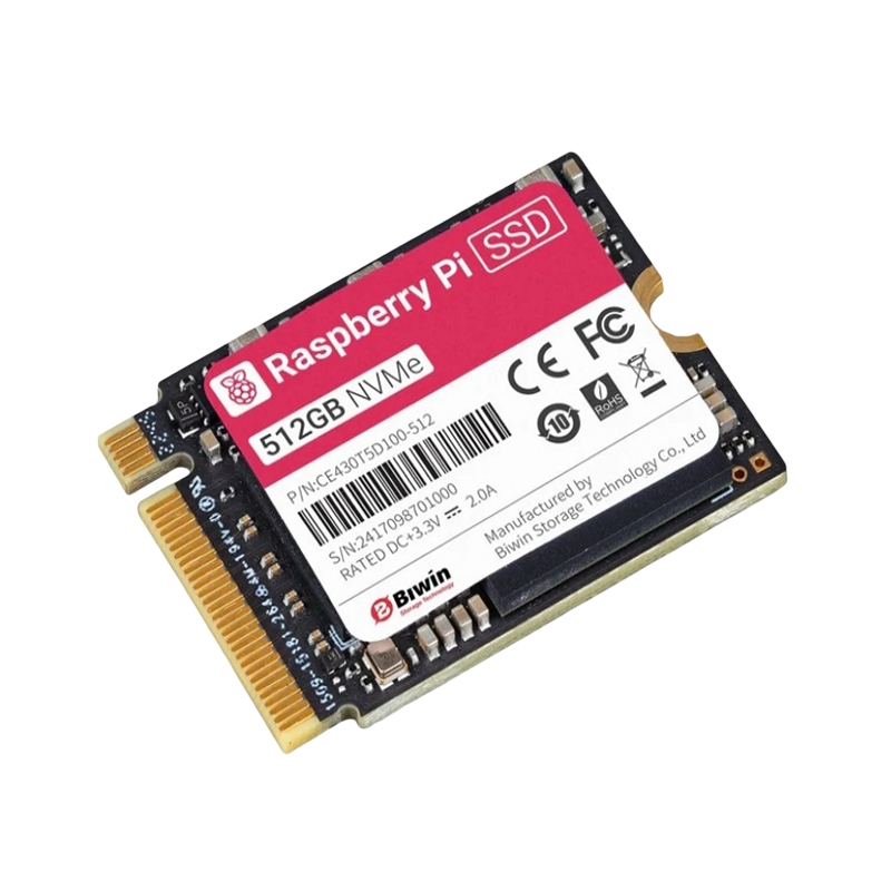 Official Raspberry Pi 512GB SSD IOPS5 50k, High-speed Solid State Drives Complies with PCIe Gen 3 standard, Suitable For Raspberry Pi 5-picture-14