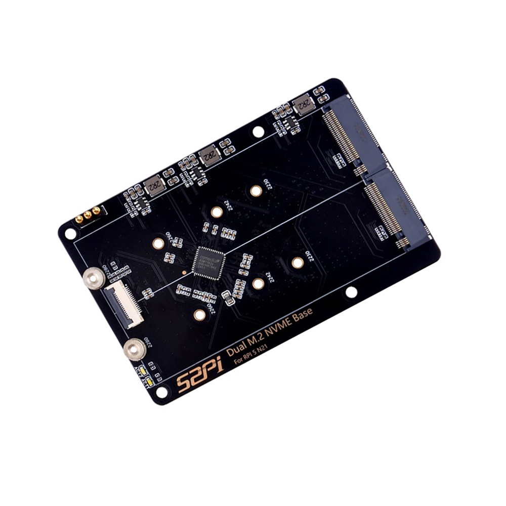 52Pi N21 Dual 2280 NVMe base for Raspberry Pi 5，Supprt two 2230/2242/2260/2280 NVMe SSDs-image-41
