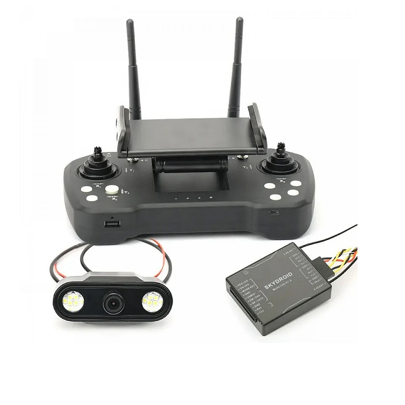 SKYDROID T12 2.4GHZ 12CH Remote Controller with R12 Receiver and 3IN1 Camera-image-5