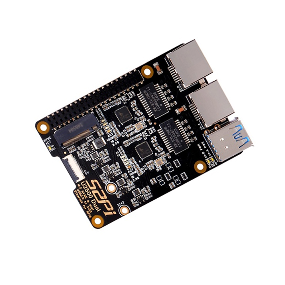 52Pi U2500 Dual M.2 NVME USB3.0 To 2.5g Ethernet For Raspberry Pi 5-image-15
