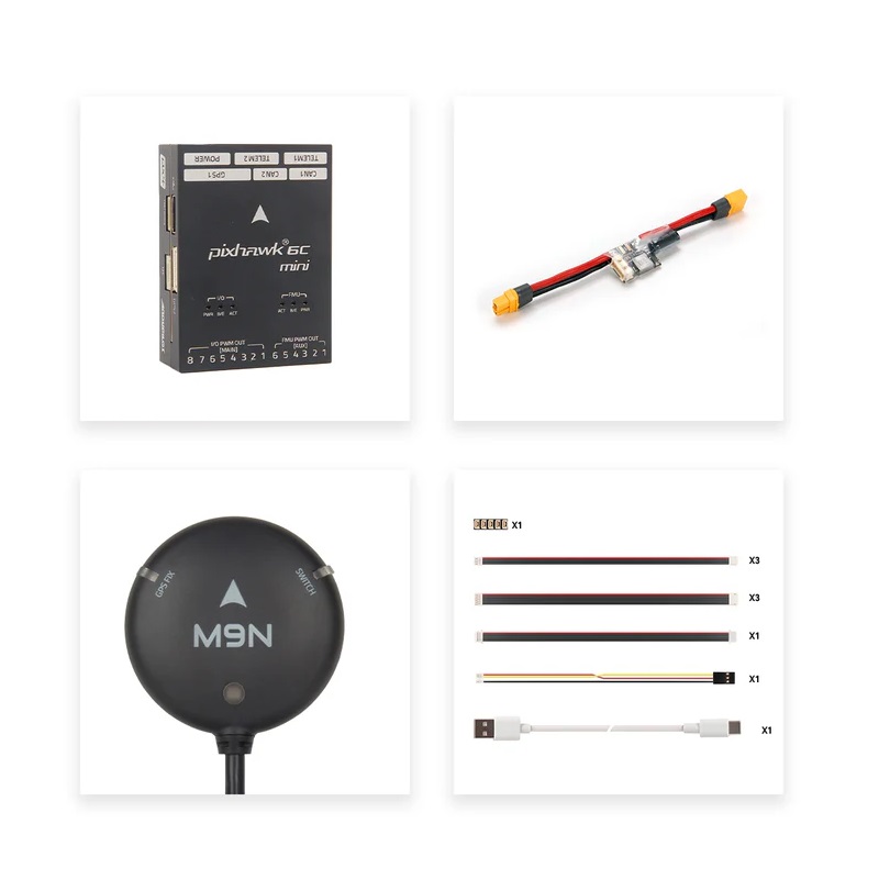 Holybro Pixhawk 6C Mini and PM02-12S and M9N GPS Combo-image-15