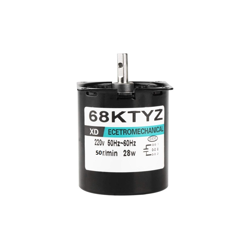 EVTSCAN 68KTYZ AC220V Synchron-Getriebemotor – 28W, 30 U/min, 9 Kgf·cm Drehmoment, D-Welle, CW/CCW, Für Instrumente, Automatisierung, Werbung & Vorhangsteuerung