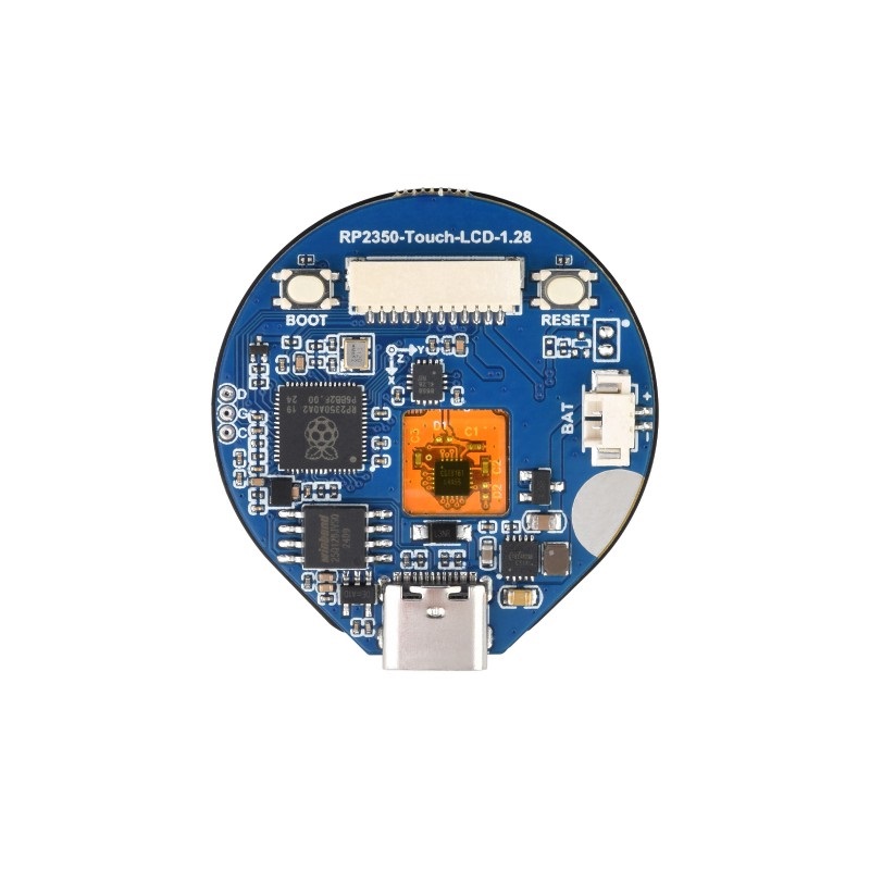 Waveshare RP2350 MCU Board, With 1.28inch Round Touch LCD, Dual-core & Dual-architecture Design-image-13