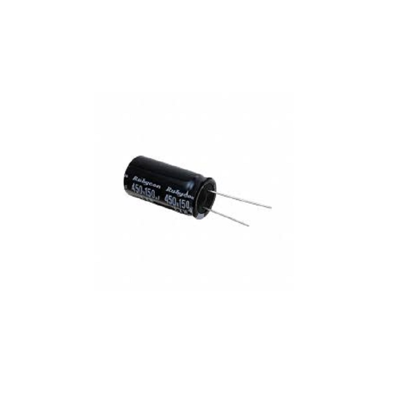 450LXW150MEFR18X35-Rubycon-150uF 450V ±20% 920mA@120Hz Plugin,D18xL35mm Aluminum Electrolytic Capacitors - Leaded ROHS-picture-33