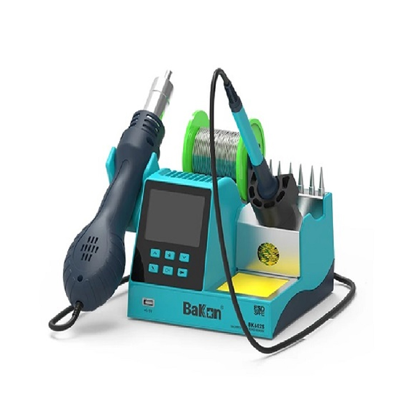 BK602S 2-in-1 Soldering Station with 90W soldering iron + 550W hot air station | ESD Safe | Digital Display-image-5