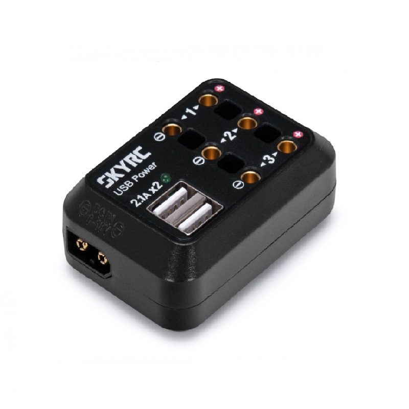 SkyRC DC Power Distributor with DC2.5 Male Connector (Max 10A + USB 5V 2.1A)-picture-39