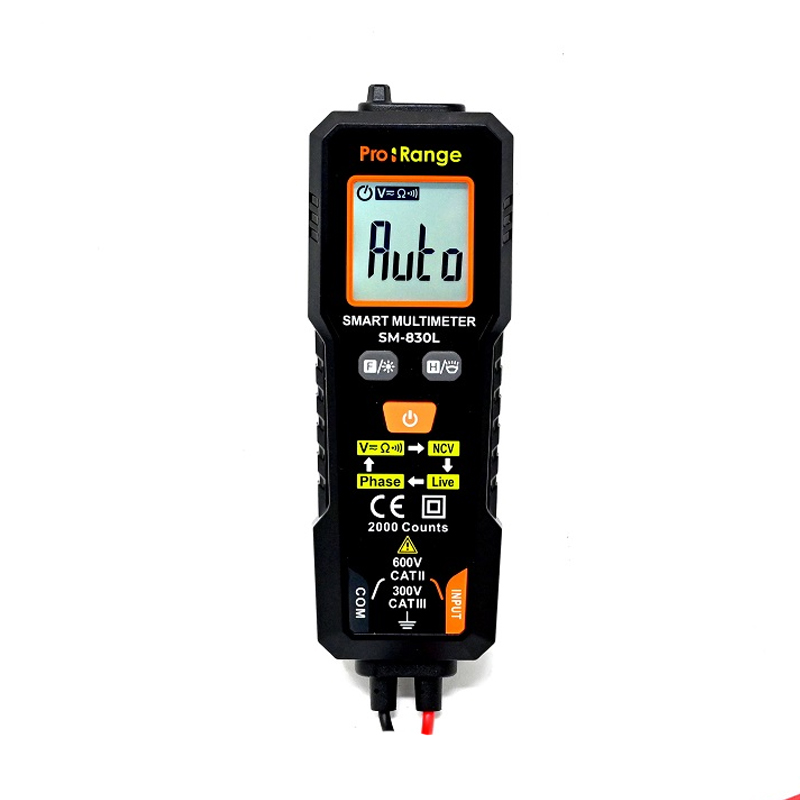 Pro-Range SM-830L Smart Digital Multimeter | Auto Range AC/DC Voltage, Resistance & Continuity Tester-image-46