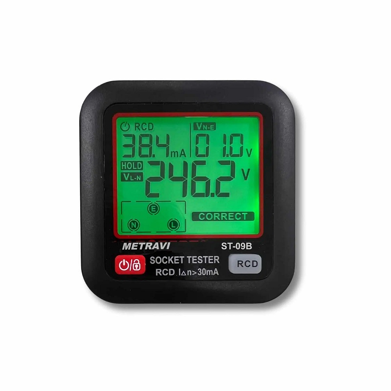 Metravi ST-09B (2024 Model) Socket Polarity and Earth Leakage Tester-image-6